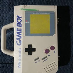 Vintage Gameboy DMG-01 With Original Nintendo Travel Case GB-80 With Tetris