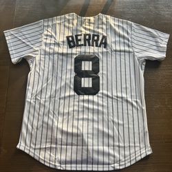 Yogi Berra New York Yankees Baseball New Adult Large Fast Ship MLB Jersey L HOF