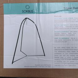 BR-B07SZ3F56M_Sorbus Tripod Hanging Chair Stand – 330lbs Capacity, Heavy Duty Steel, Rust Resistant, Adjustable Hammock Frame for Saucer, Air Porch, I