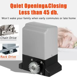 Blütezeit 1800lb Automatic Sliding Gate Opener, 370W Rack #2581AR9