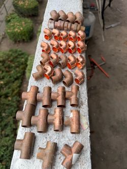 40 piezas de cobre