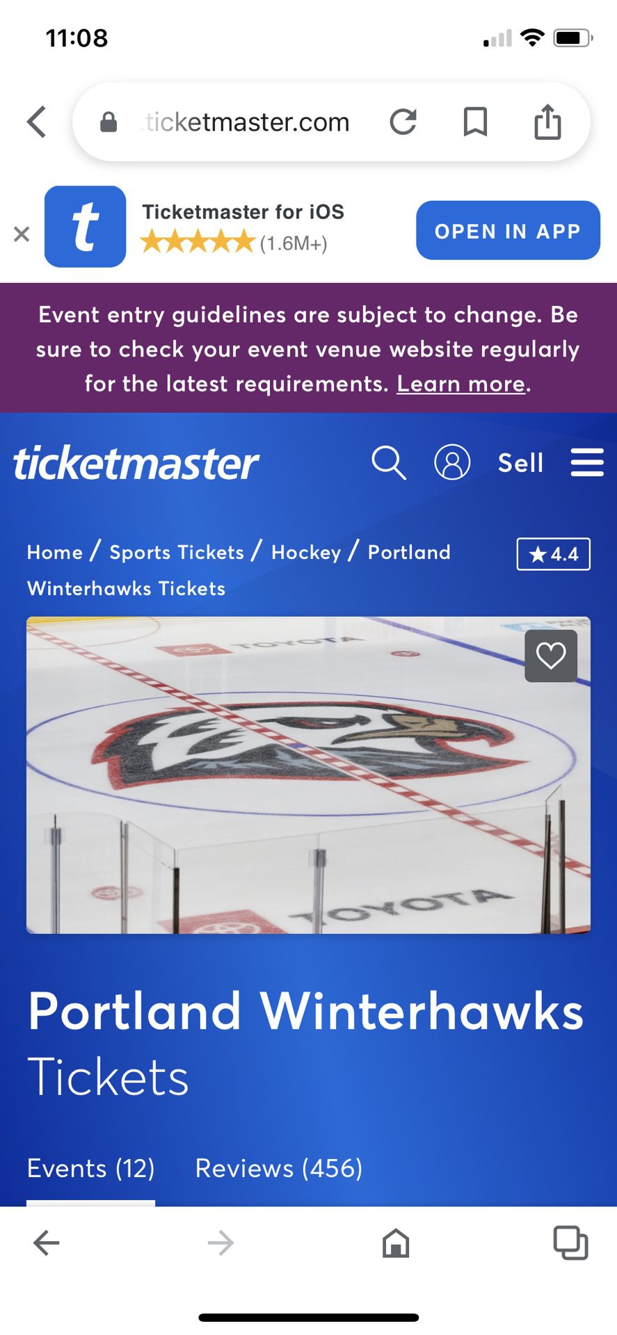 Winterhawks tickets for 10/27 game