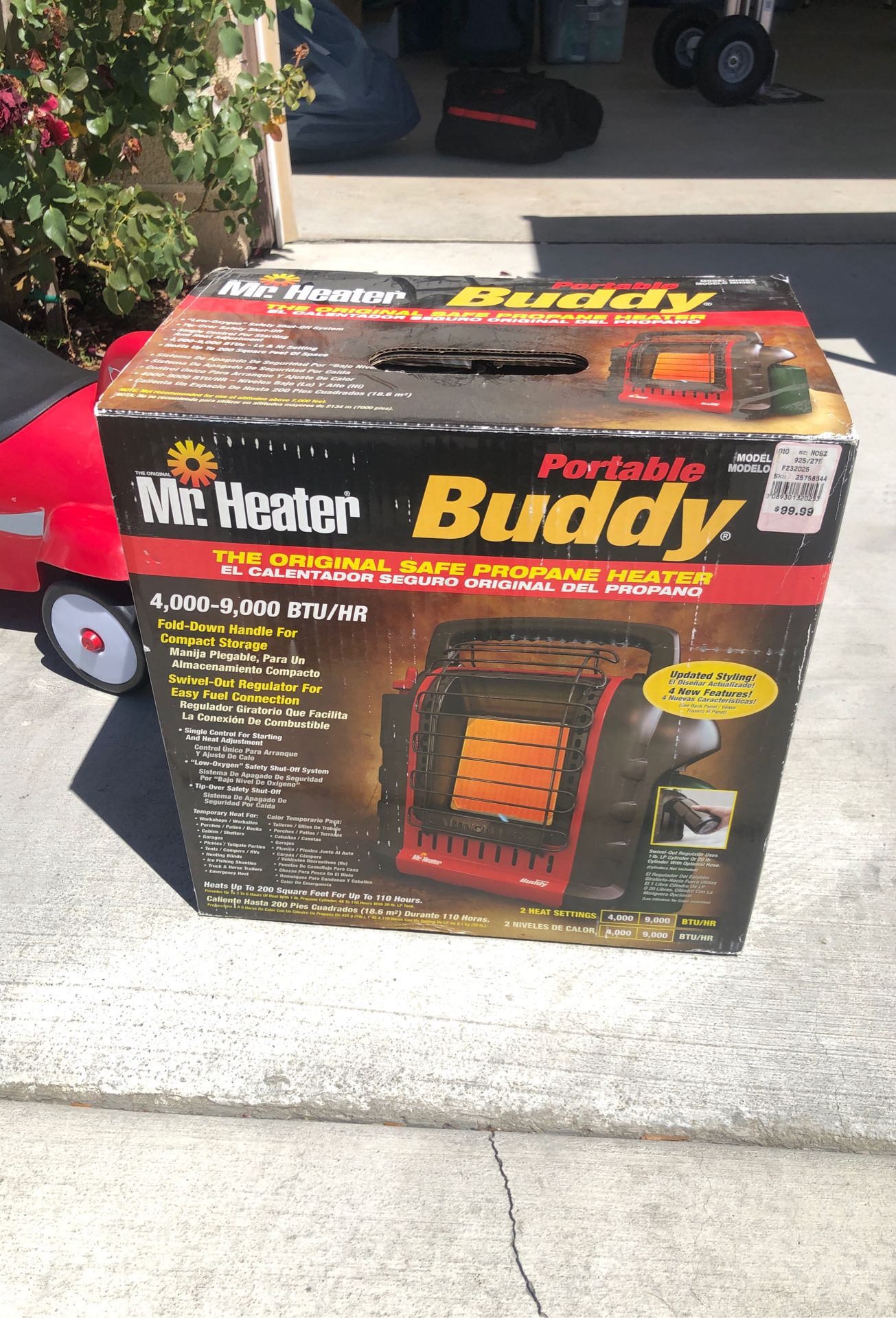 Portable gas heater