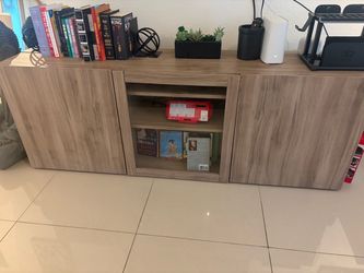 Ikea sideboard with glass door