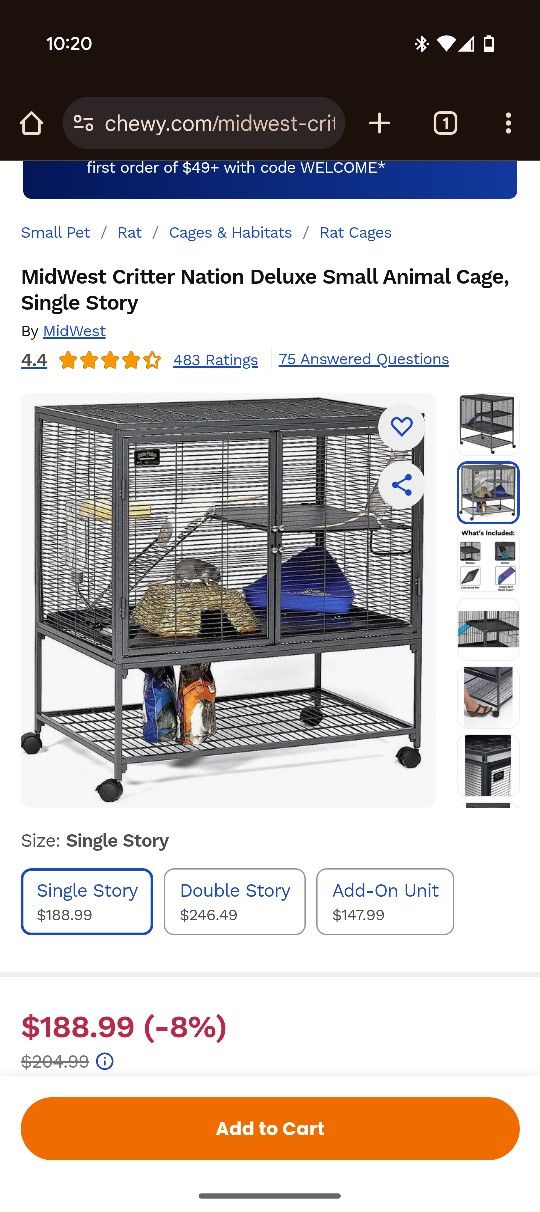 Critter Cage Small Animal Cage