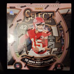 New sealed 2025 Panini Select mega football box
