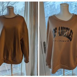 Set of two 3XL SHEIN light brown Sweatshirts.

Both are in great condition. No snags, pulling or marks.