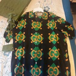 Gucci Silk Shirt Men’s Large