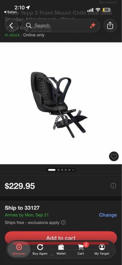 Thule Yepp Front Mount Bike Seat for Children