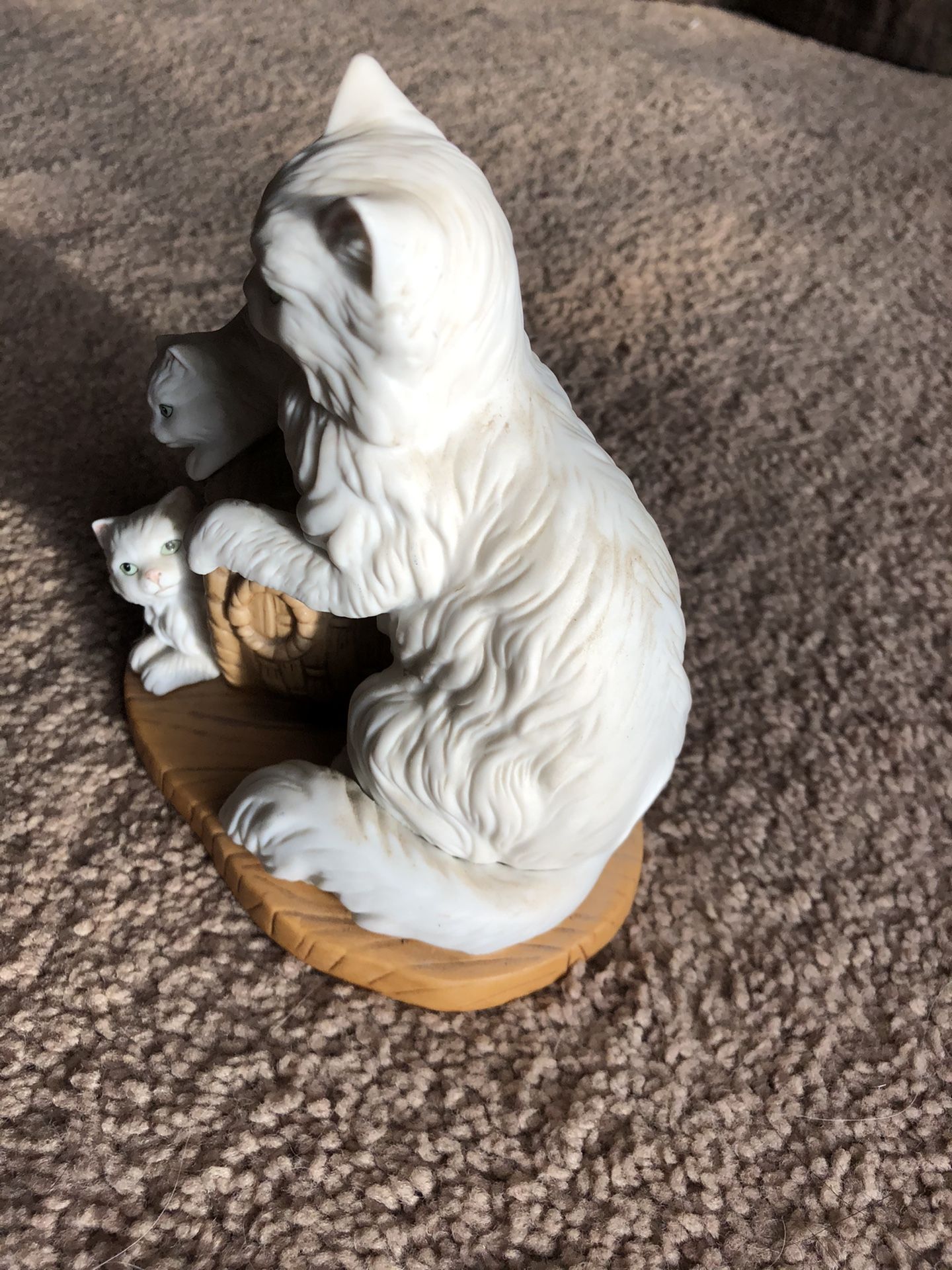 White Cat Statue