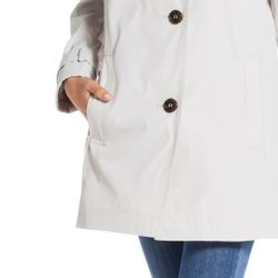  Weatherproof Button Front A-Line Topper 