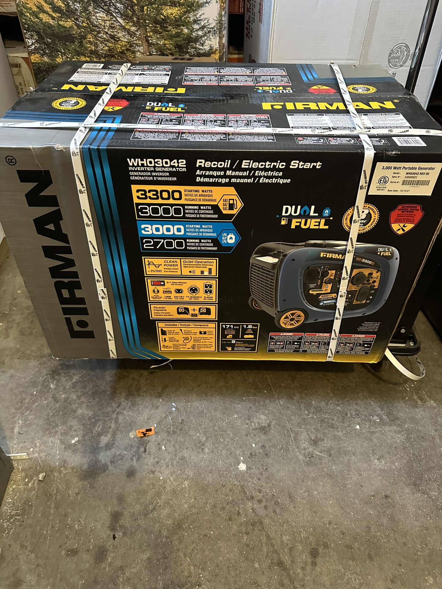 3300W Dual Fuel https://offerup.com/redirect/?o=R2VuZXJhdG9yLk5ldw== $700 Firm Price