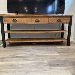 Real Wood Tv Console Table