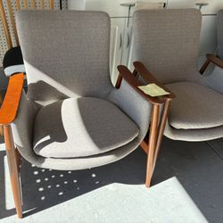 Pair Of Arm Chairs, Living Room Or Office