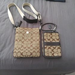 2 Coach Travel Bag And A Wallet 
