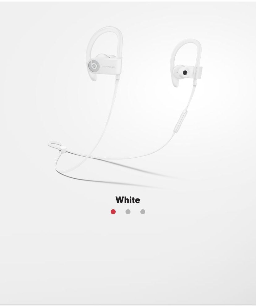 White powerbeats 3