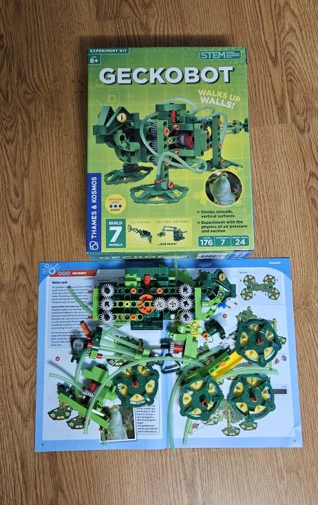 Geckobot Walks Up Wall.