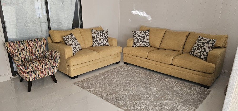Sofa, Loveseat and Chair