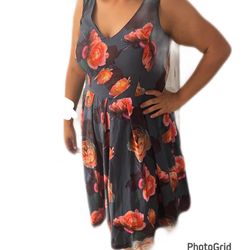 Plus Size Floral Dress XL