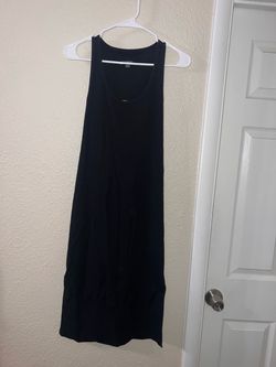 Black Ribbed Sleeveless Midi Dress