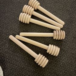 Wooden Honey Dipper Sticks (honeycomb)