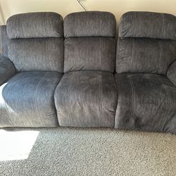 Gray Recliner Sofa