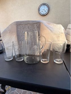 Chukchansi Pitcher & glasses brand new