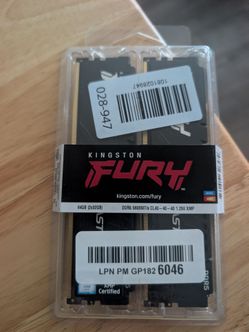 Kingston fury 64 GB ddr5 BRAND NEW