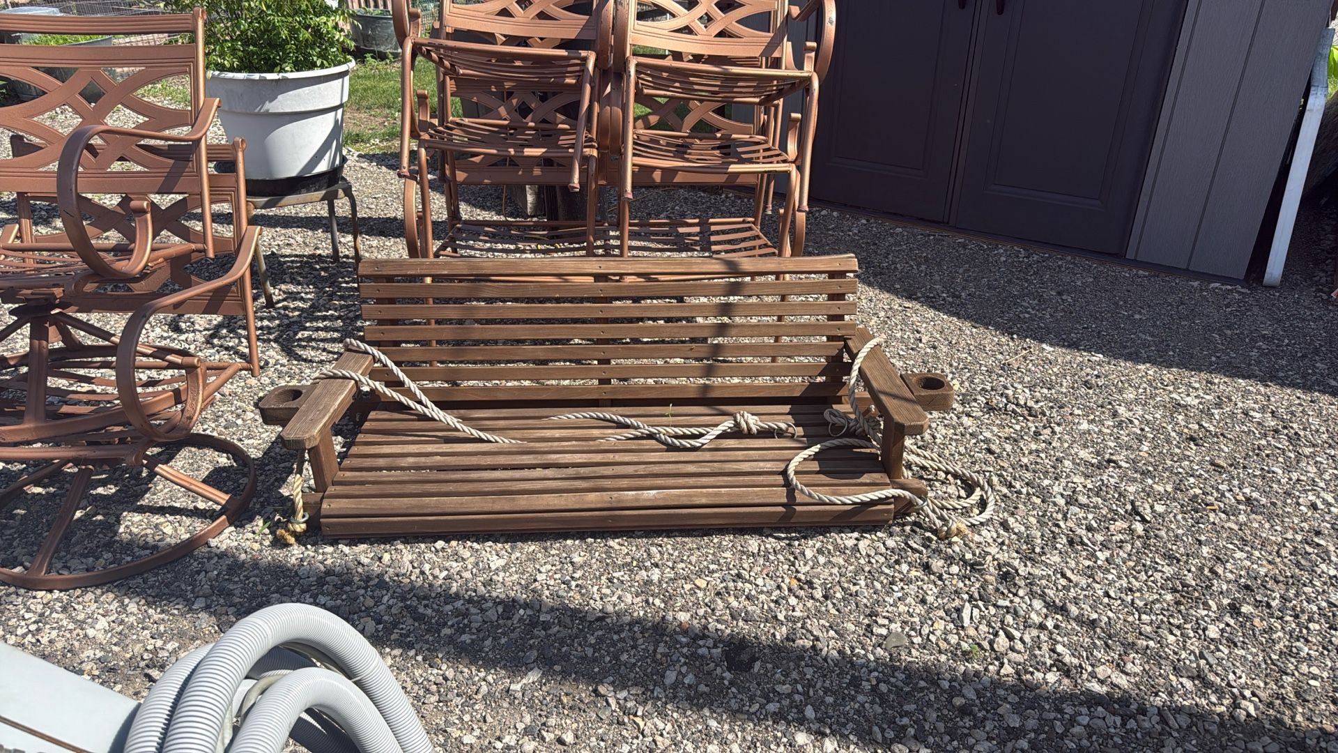 Nice Oak Porch Swing