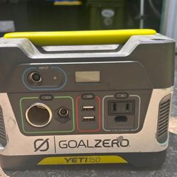 Yeti Goal Zero 150 Solar Generator Power Station