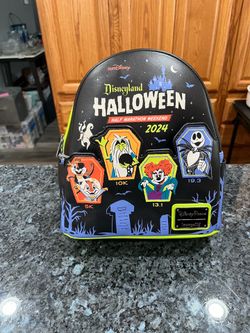 Loungefly Mini Backpack Disneyland Halloween Marathon Weekend 2024 .  Brand New with tags.