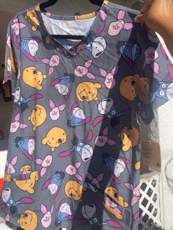 Winnie the Pooh Nurse Scrub Top – Brand New with Tags