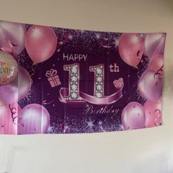 11th Birthday Banner