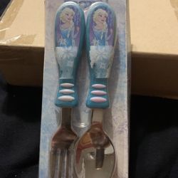 ZAK!  Disney Frozen Fork & Spoon Flatware BPA Free