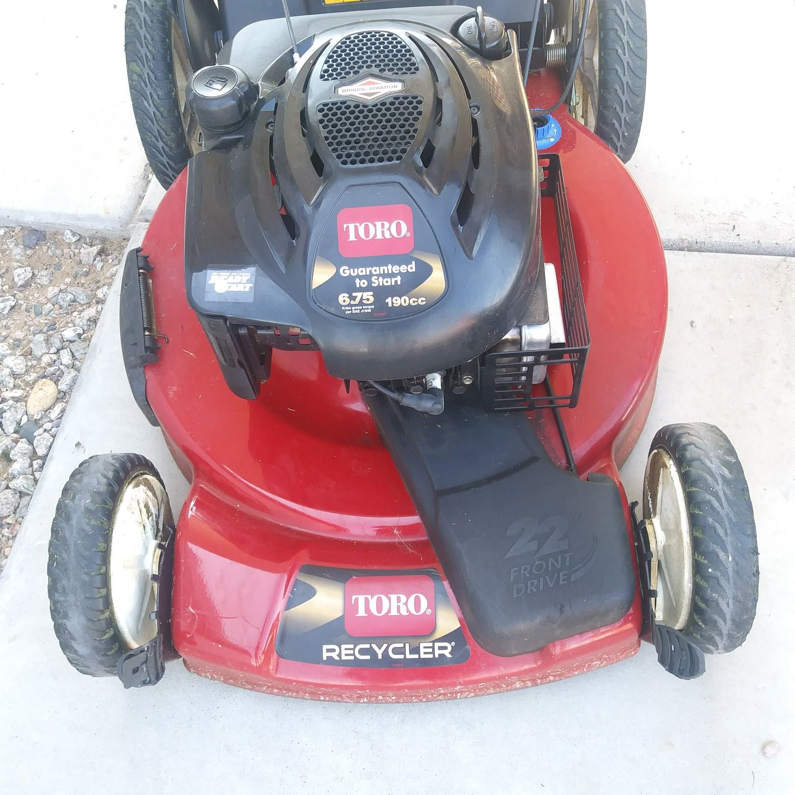 Toro 6.75 190cc self propelled hotsell