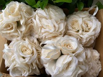 11 Decorative Rose  pomanders balls
