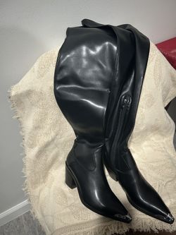 Metal Toe High Tights Boots