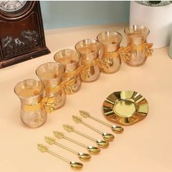 6 Sets, Turkish Arabic Style Tea Set