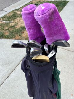 Ladies, Golf Clubs with bag and Sunday golf bag with clubs and Jr Golf set