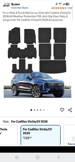 Cadillac Vistiq EV 2026 Floor & Trunk Mats Set