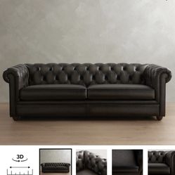 Pottery Barn Chesterfield Leather Sofa $1100