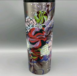 Starbucks  2023 Immersive Florals Stainless Steel 24oz Venti Tumbler NWT