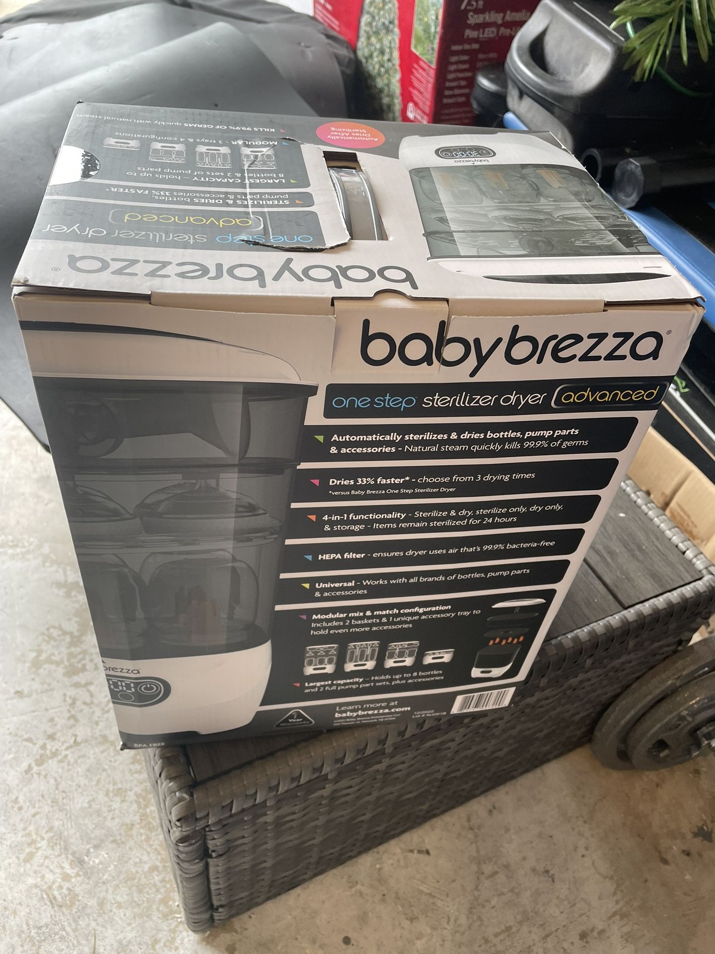 New Baby Brezza Bottle Sterilizer Unopened