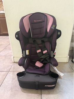 Baby Trend Hybrid SI 3-in-1 Combination Booster Seat, Dash Orchid – Side-Impact Protection, 3-Stage Growth Design, Adjustable Headrest, Cushioned Comf