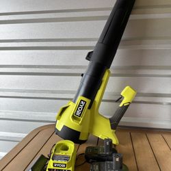 Ryobi 100 MPH 350 CFM 18V Jet Fan Leaf Blower PCLLB01B