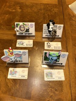 Vintage Disney Retro Stamp Series Buzz Lightyear Dumbo Stitch Retro Mickey