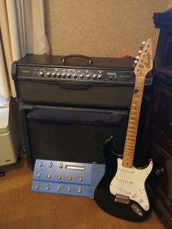 Guitar and amp