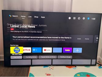 Sony Bravia 65” tv