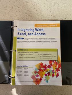 Integrating Word, Excel and Access