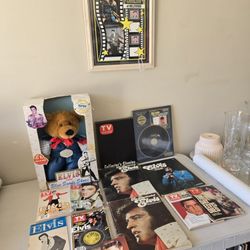 Large Lot Of Elvis Memorbilia 